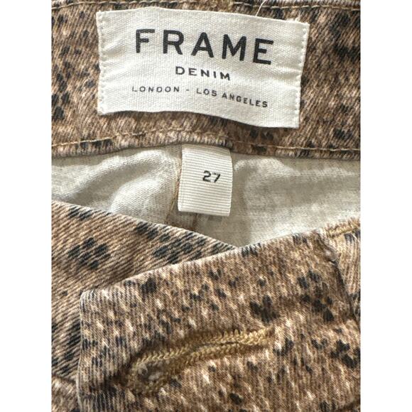 Frame Bootcut Jeans Snake Print Jeans Size 27 - Picture 5 of 8